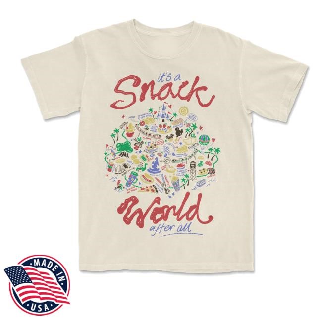 Lostbrostradingco Merch Store It'S A Snack World After All T-Shirt