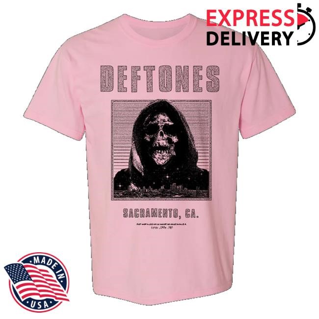 Shop Deftones Store Pink Deathtones T-Shirt