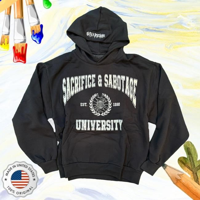 Sacrifice And Sabotage University Est.1990 New Shirt