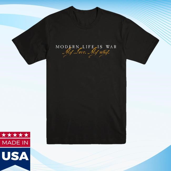 Modern Life Is War "First And Ellen" Hooded Sweatshirt Evil Greed Merch Store