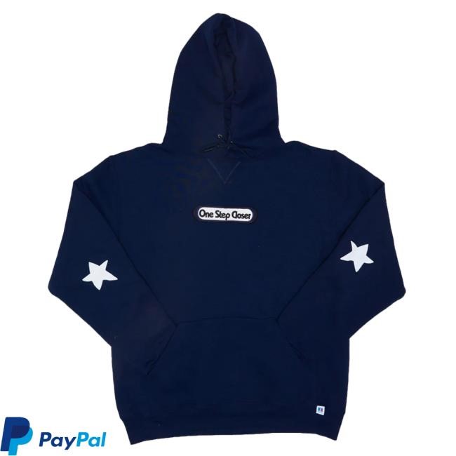 One Step Closer Merch Navy Pill Logo Hooded Sweatshirt