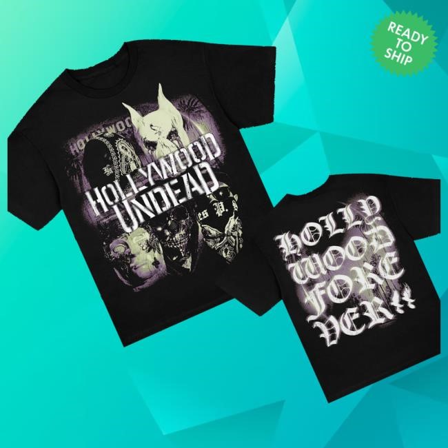 Official Hollywood Undead Forever Masks Tee Shirt