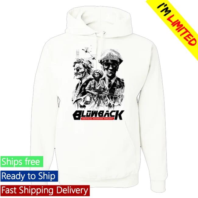 Blowback Official Merch Store White Sweatshirt