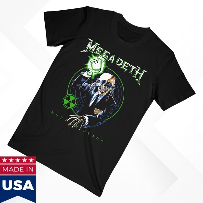 Heavy Metal Merch Megadeth Rust In Peace Target Zip Hoodie