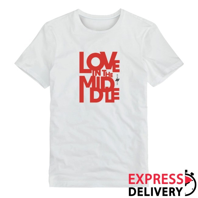 Kevin Ross Merch Store Love In The Middle White Funny Shirt