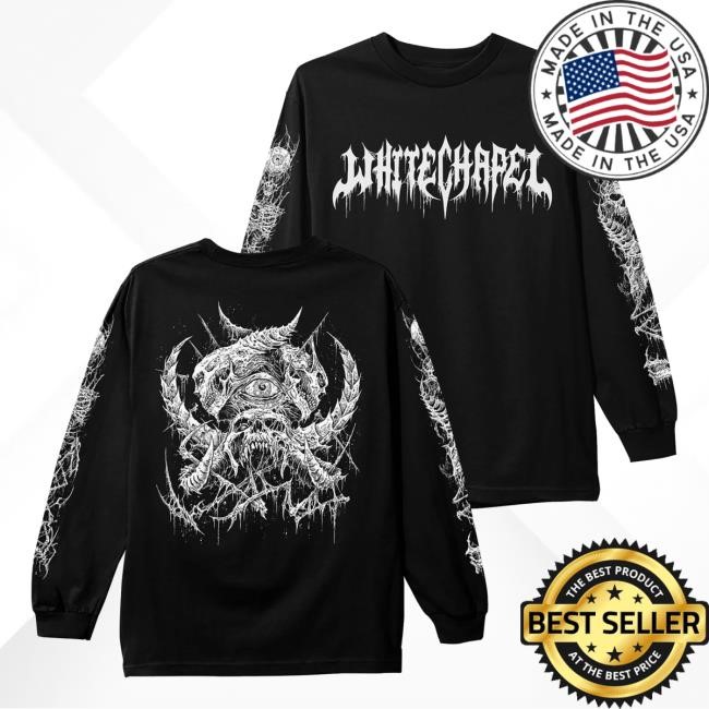 Official Whitechapel Merchnow Merch Store Doom Black Long Sleeve Sweatshirt