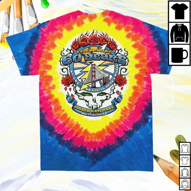 Official Dead And Company Merch Dead & Company Golden Gate Park Tie Dye Sweatshirt
