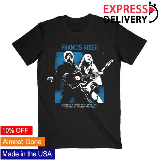 Statusquo Merch Store Francis Rossi 2026 Tour Tee