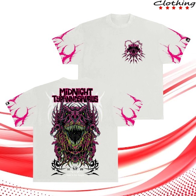 Scummy Bears Store Merch Midnight T Extinction Protocol Boxy T-Shirt - Ivory Hoodie