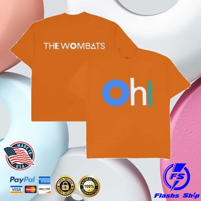 The Wombats Merch Shop Store Official Oh! The Ocean Orange Tank Top
