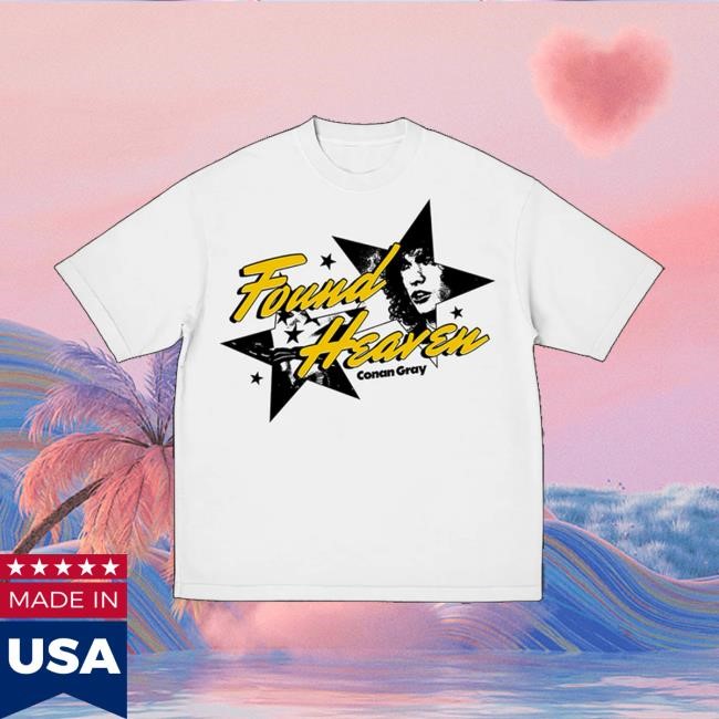 Conan Gray Merch Retro Found Heaven T-Shirt, Hoodie, Tank Top, Sweater And Long Sleeve T-Shirt