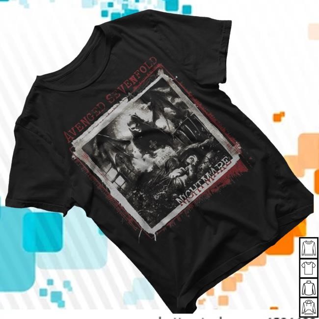 Official A7x World Merch Shop Store Nightmare Tracklist Sweatshirt