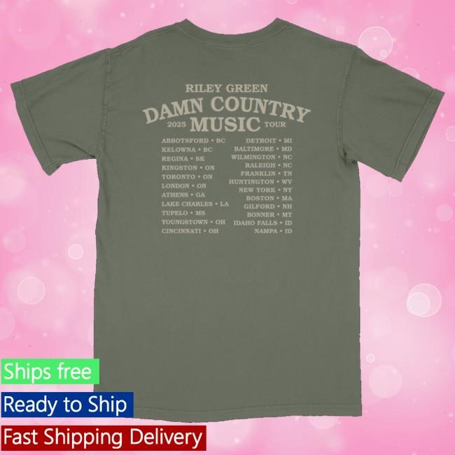 Official Rgreen Merch Dcm Tour Funny Shirt Moss