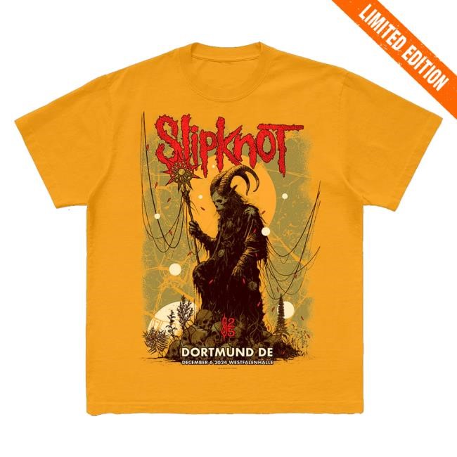Original Slipknot Merch Store 2024 Tour Dortmund Tee