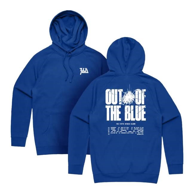 360Music Merch Store 360 Out Of The Blue Blue Tee Shirt 360 White