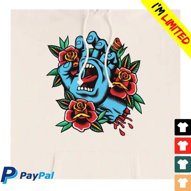 Santa Cruz Screaming Flash Front Mens Sweatshirt