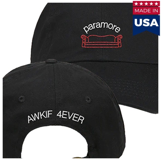 Trending Paramore Store Merch Awkif Forever Embroidered Hat