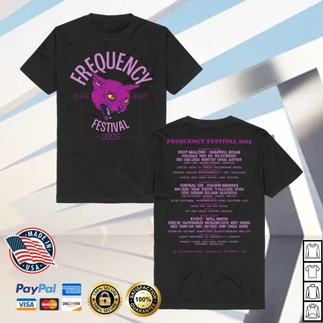 Festival Cat Line-Up 2025 T-Shirt, Hoodie, Tank Top, Sweater And Long Sleeve T-Shirt
