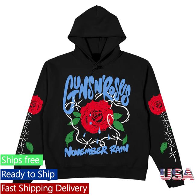 Official Gnr Merch Store Guns N’ Roses "November Rain" Crew neck Sweatshirt Gnrmerch