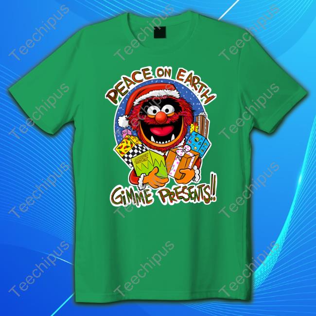Peace On Earth Gimme Presents Crewneck Sweatshirt