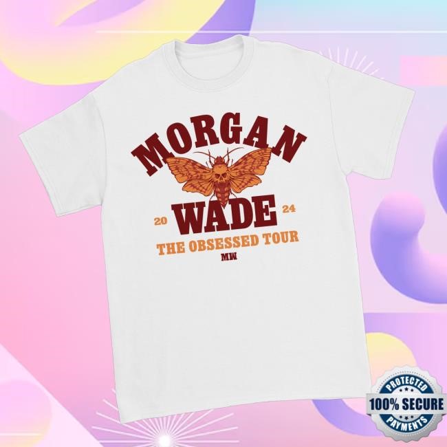 Limited Morgan Wade Store Merch Skull Moth Shirt - White Crewneck Sweatshirt