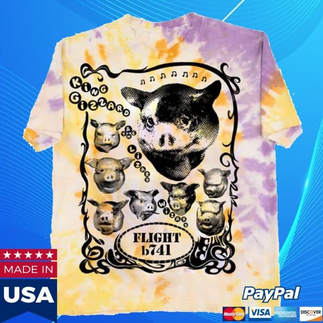 Official Sound Merch King Gizzard And The Lizard Wizard Pig Tie Dye T-Shirt