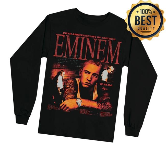 Encore 20Th Anniversary Tee Eminem Merch Store