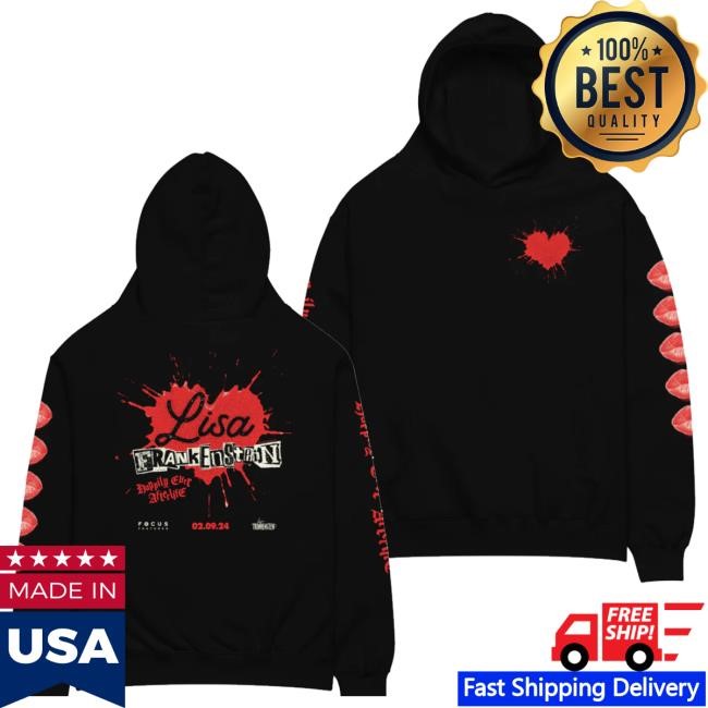 Nbc Store Merch Lisa Frankenstein Oversized Hooded Sweatshirt