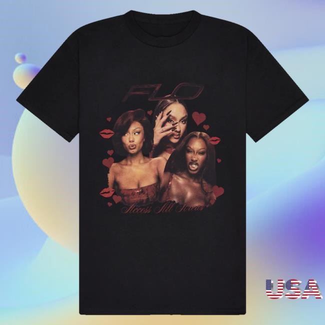 Flo Official Store Flo Homage Black New Shirt