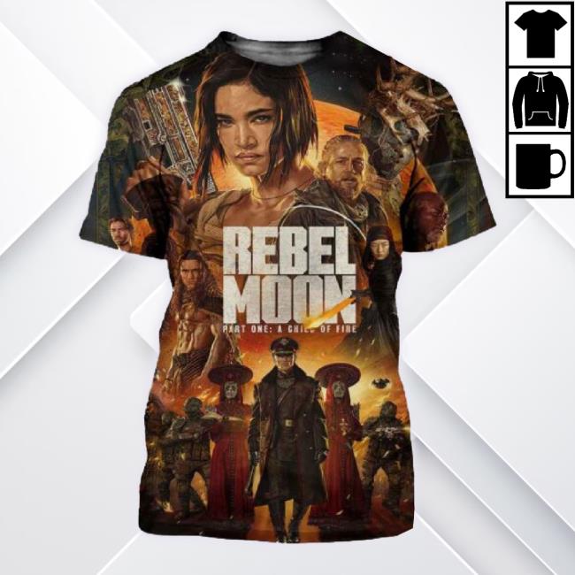 Official Zack Snyder Rebel Moon Part 1 A Child Of Fire On Netflix On December 22Th All Over Print Tee