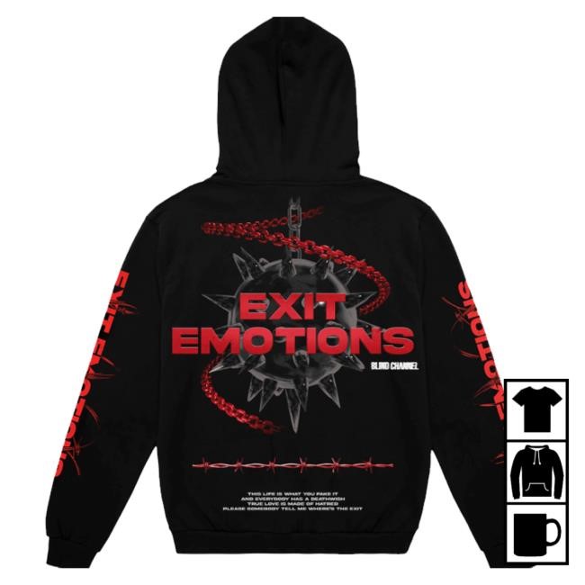 Blind Channel Official Merch Exit Emotions Hooded Sweatshirt