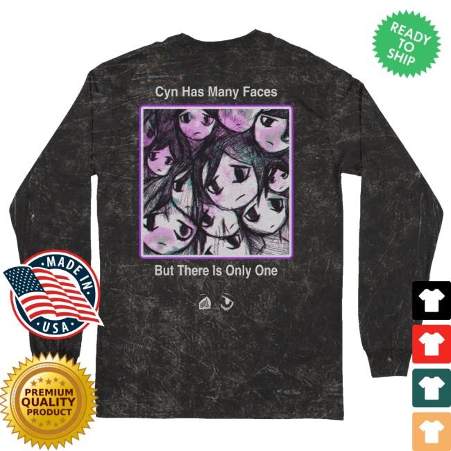 Official Downright Merch Shop Cynthoni - Many Faces Black Long Sleeve Long Sleeve Shirt