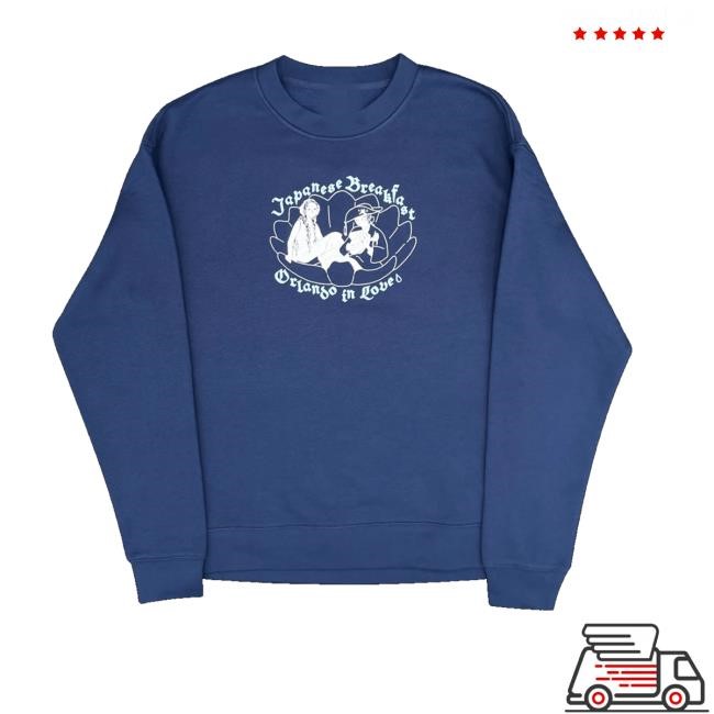 Japanese Breakfast Merch Store Shop Orlando In Love Cobalt Hoodie Sweatshirt