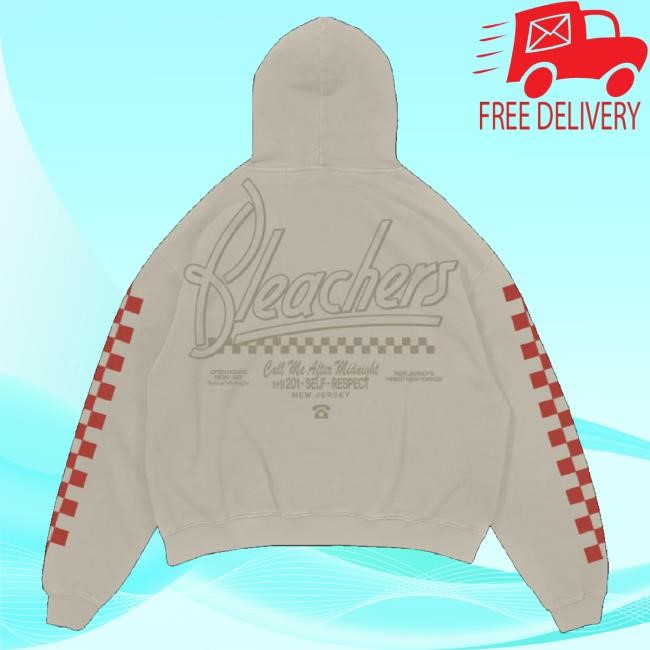 Official Bleachers Merch Checker Hoodie Sweatshirt