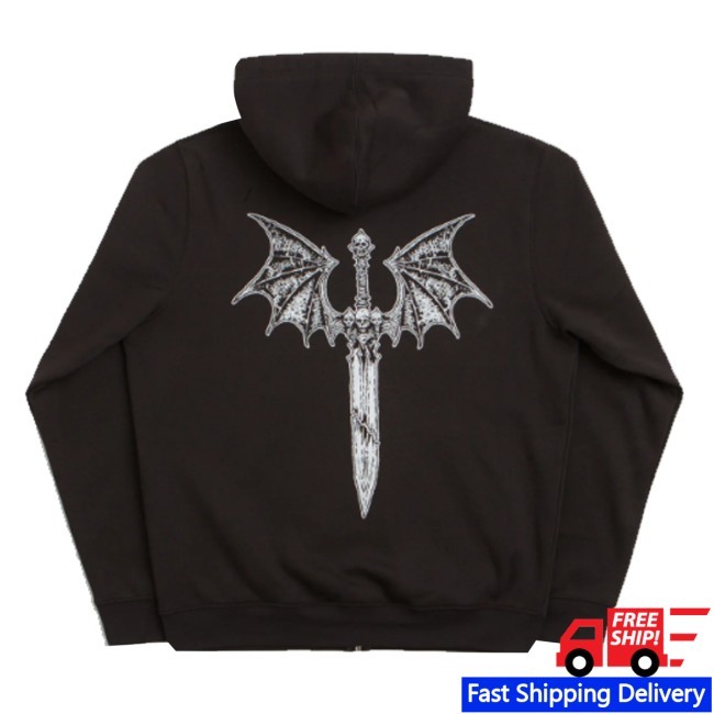 Flatspot Store Merch Dungeon Night Wing Full Zip Long Sleeve T Shirt