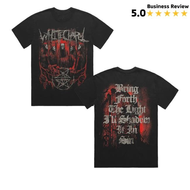 Whitechapel Merch Store Shadowed Sin Faded Crewneck Sweatshirt