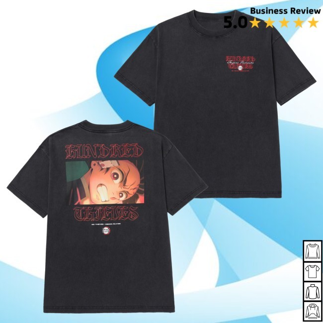 100 Thieves Merch Tanjiro Shirt Vintage Black