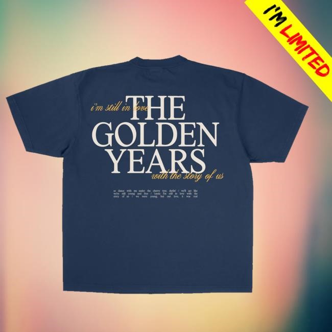 Official Joshua Bassett Merch Store Lyric Tee - Navy Sweatshirt