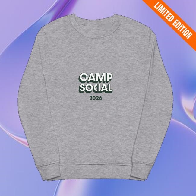 Camp Social Merch Store Unisex Organic Long Sleeve T Shirt