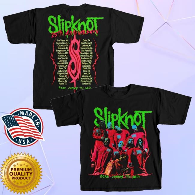 Slipknot Merch Store Here Comes The Pain Photo T-Shirt
