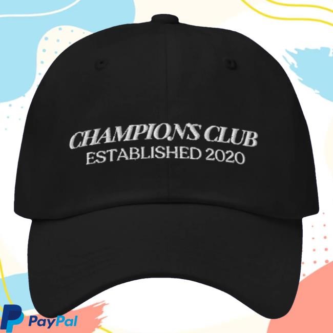 Amuse Market Merch Jennifer West Champion's Club Established 2020 Baseball Cap