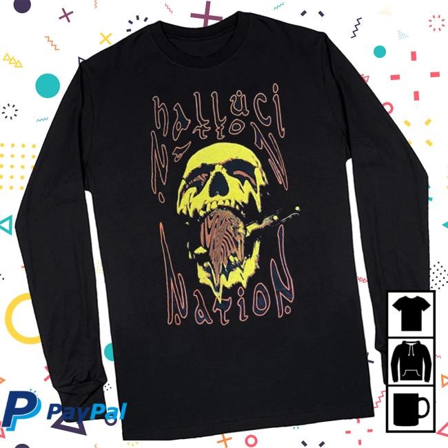 Pvris Store Merch Hallucinations Skull Long Sleeve t-shirt, hoodie, tank top, sweater and long sleeve t-shirt