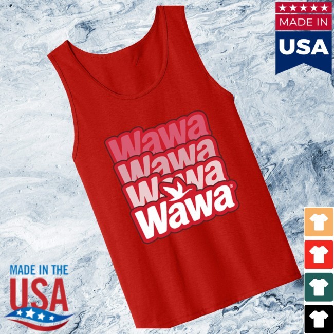 Trending Wawa Store Merch Red Tank Tee Shirt