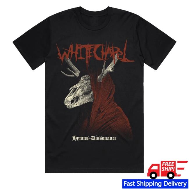 Whitechapel Merch Store Hooded Skull Zip Hoodie Whitechapel Hymns Dissonance Hooded Skull