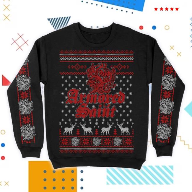 Official Indie Merch Store Armored Saint "St. Armored Sweater" Sweatshirt Indiemerchstore