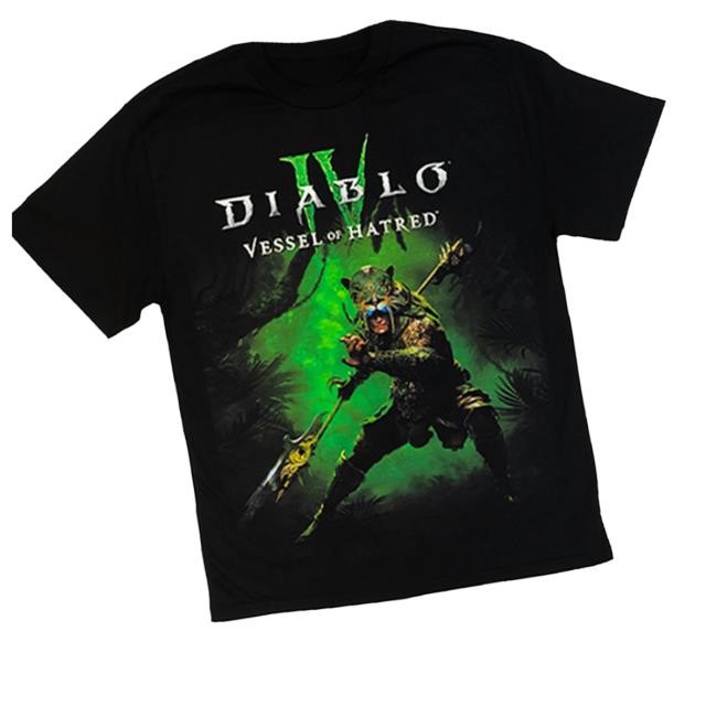 Diablo Iv Vessel Of Hatred Black T Shirts