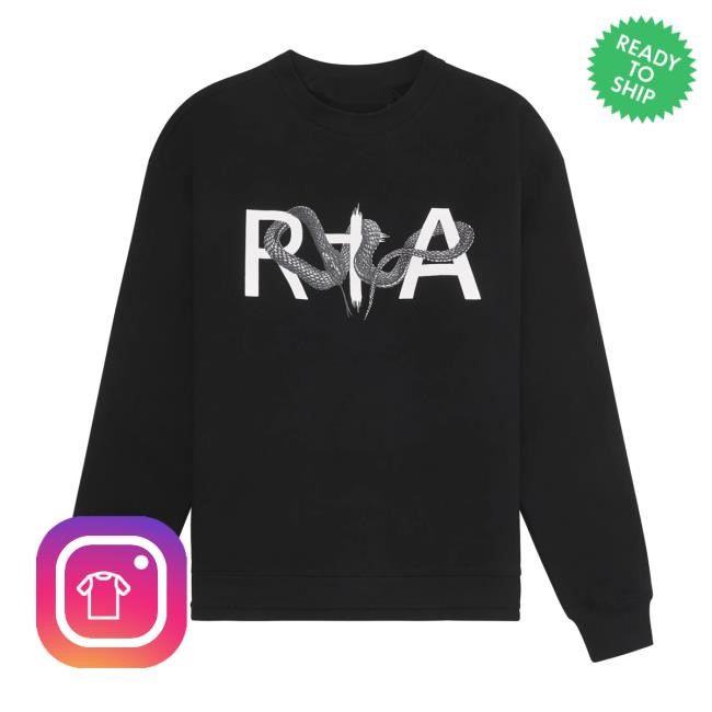 Capsule Merch Store Jaylen Snake Sweatshirt Black T-Shirt