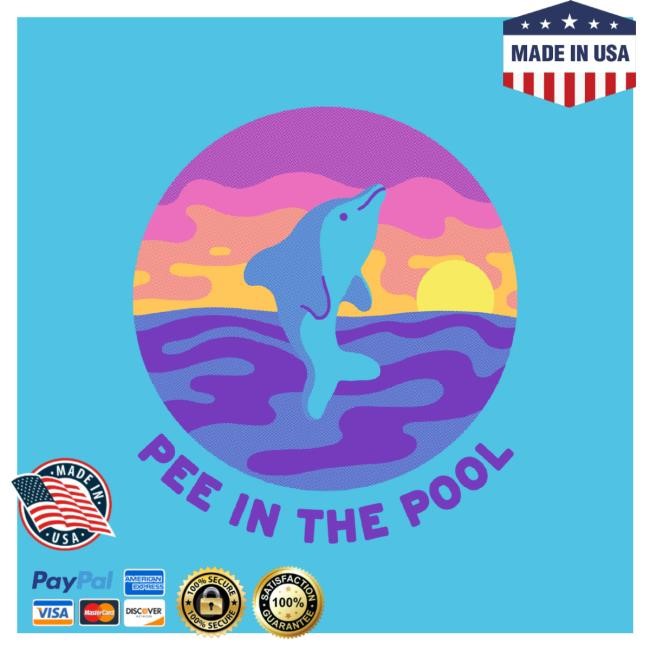 The Yetee Merch Pee In The Pool Dolphin Sweatshirt