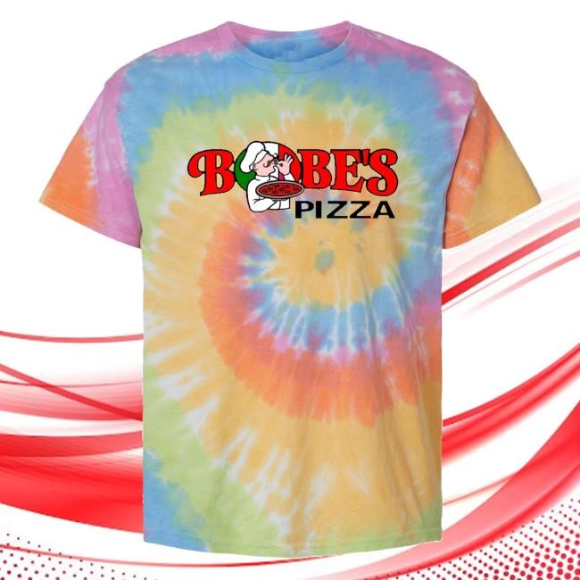 Original Bobe's Pizza Merch Store Bobe's Tie Dye Hooded Sweatshirt