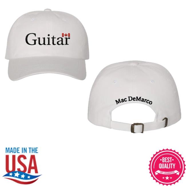 Official Hello Merch Mac Demarco Guitar White Dad Hat